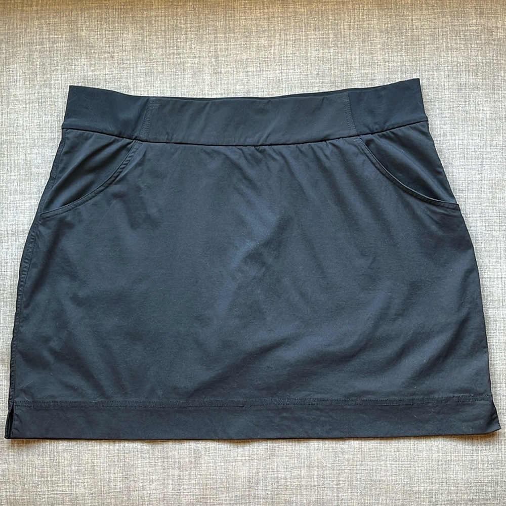 Columbia Sportswear Black Athletic Skort Skirt Shorts Combination XL